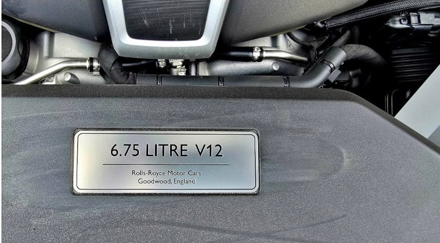 6.75-litre V12 engine badge